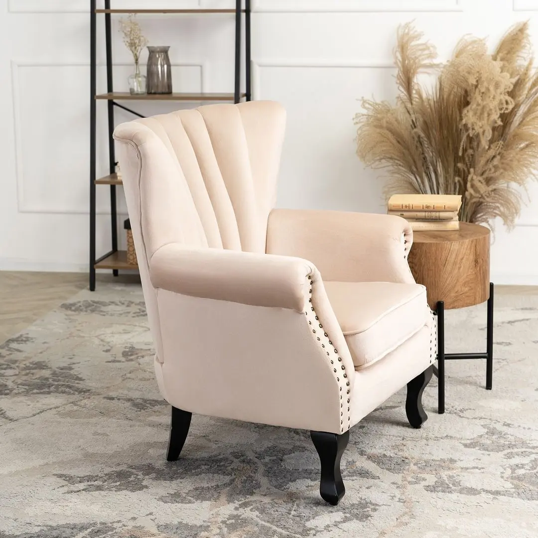 Fotoliu Mebel Elite Mallo (Beige/Black)