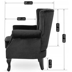 Fotoliu Mebel Elite Mallo (Black) Thumb