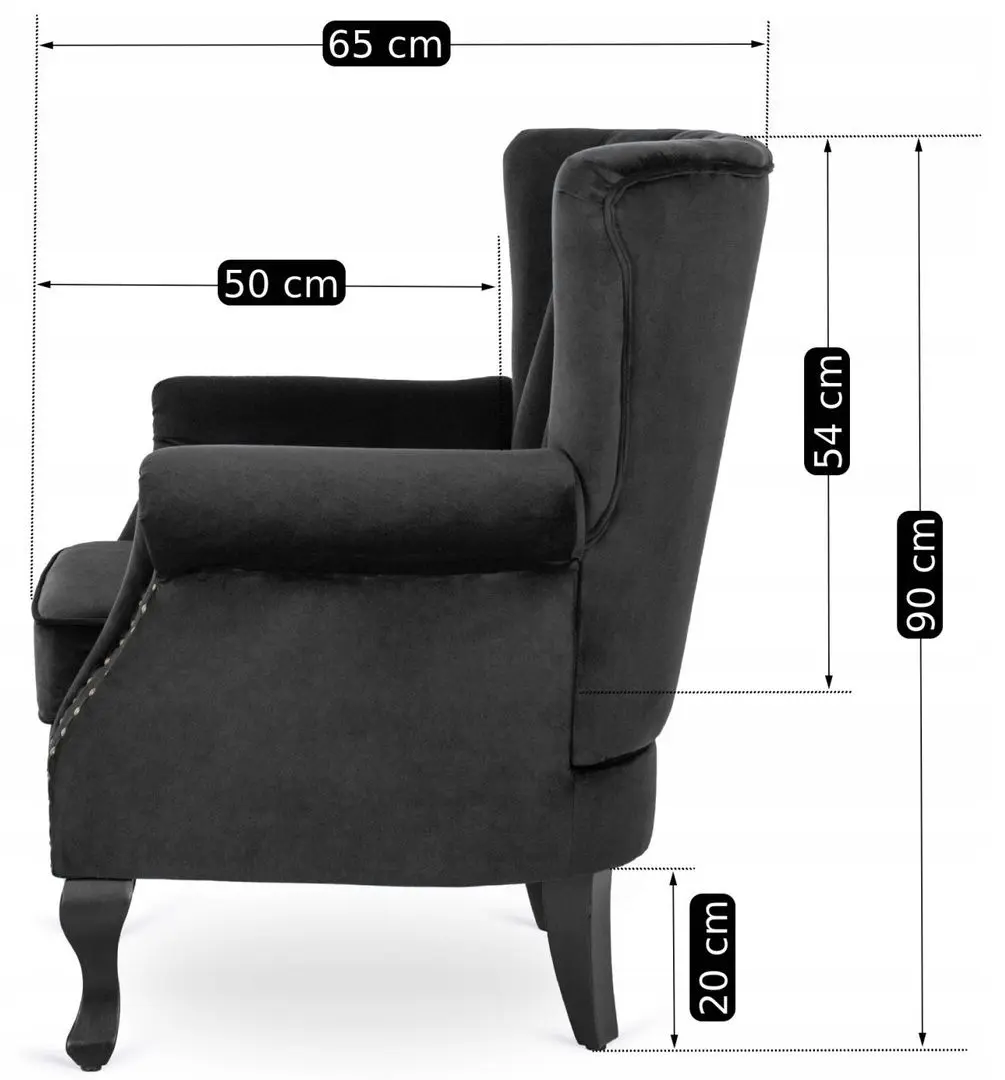 Fotoliu Mebel Elite Mallo (Black)