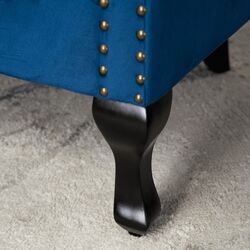 Кресло Mebel Elite Mallo (Dark Blue/Black) Thumb