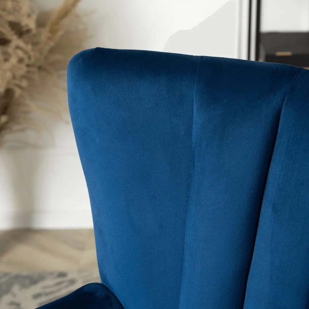 Кресло Mebel Elite Mallo (Dark Blue/Black)