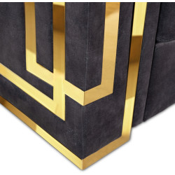 Кресло Mebel Elite Pallazo 1S (Black/Gold) Thumb