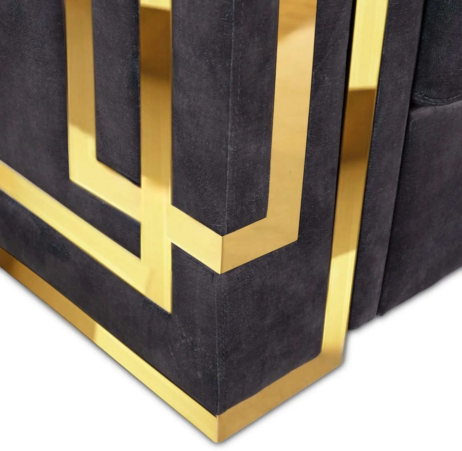 Кресло Mebel Elite Pallazo 1S (Black/Gold) - 7