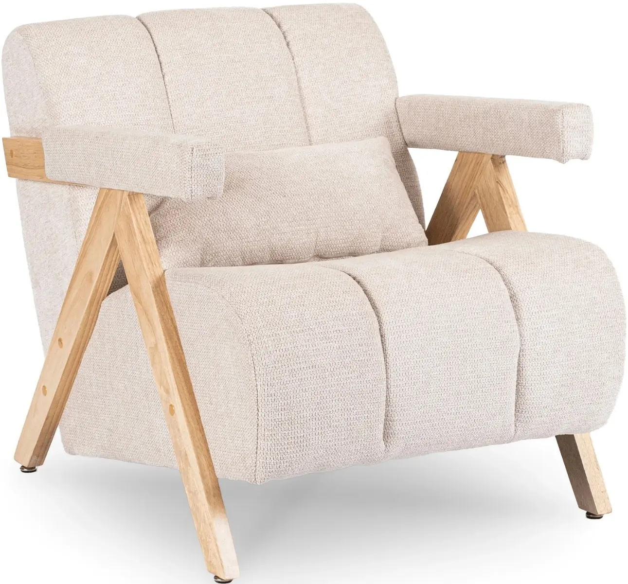 Fotoliu Mebel Elite Renato (Beige/Oak) - 2
