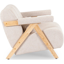 Fotoliu Mebel Elite Renato (Beige/Oak) Thumb