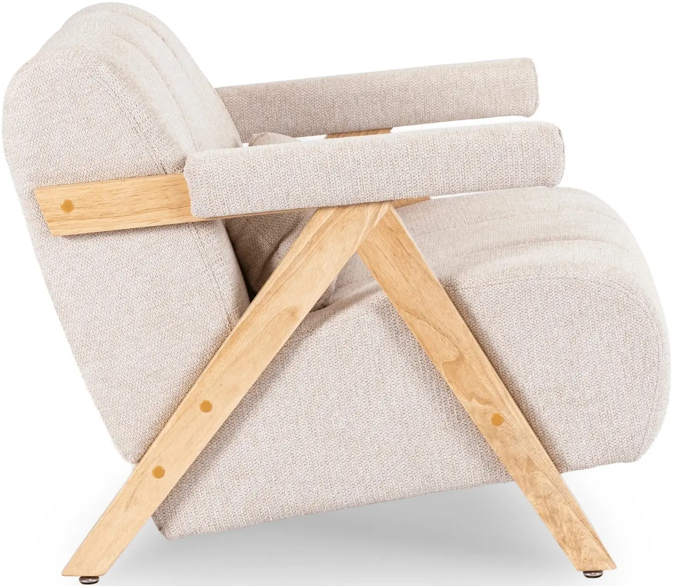 Fotoliu Mebel Elite Renato (Beige/Oak) - 3