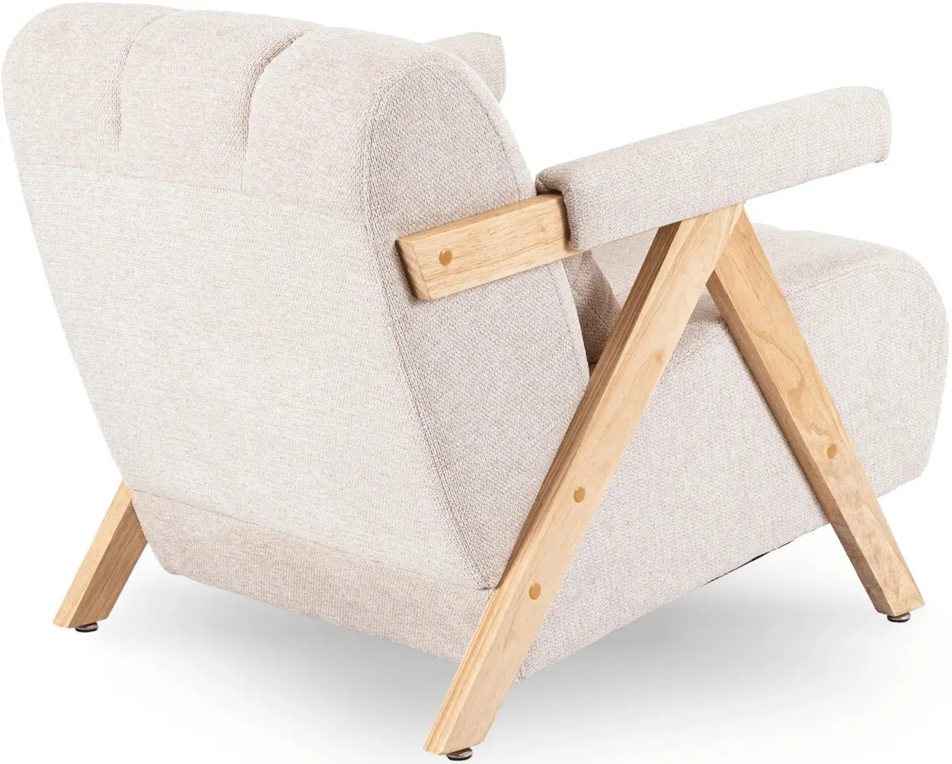 Fotoliu Mebel Elite Renato (Beige/Oak) - 4