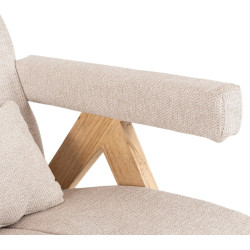 Fotoliu Mebel Elite Renato (Beige/Oak) Thumb