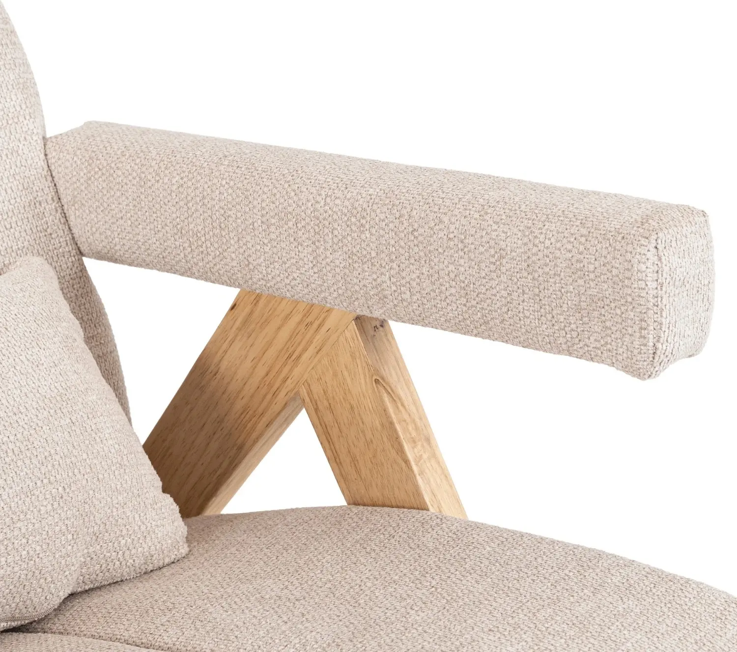 Fotoliu Mebel Elite Renato (Beige/Oak) - 8