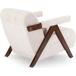 Fotoliu Mebel Elite Renato (Beige/Walnut) Thumb