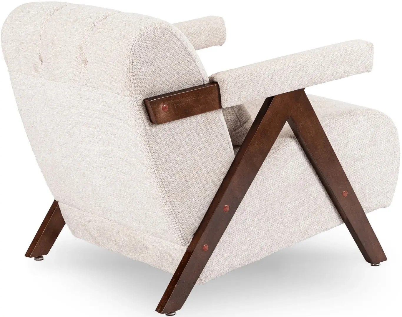 Fotoliu Mebel Elite Renato (Beige/Walnut) - 4