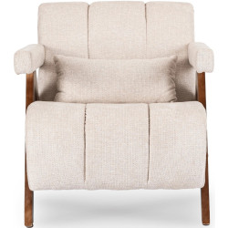 Fotoliu Mebel Elite Renato (Beige/Walnut) Thumb