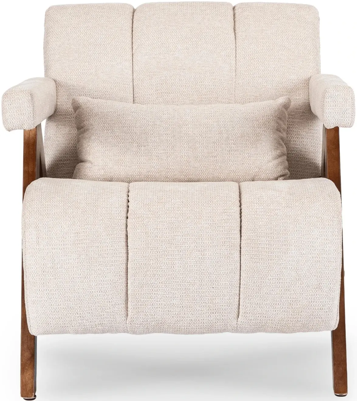Fotoliu Mebel Elite Renato (Beige/Walnut) - 6