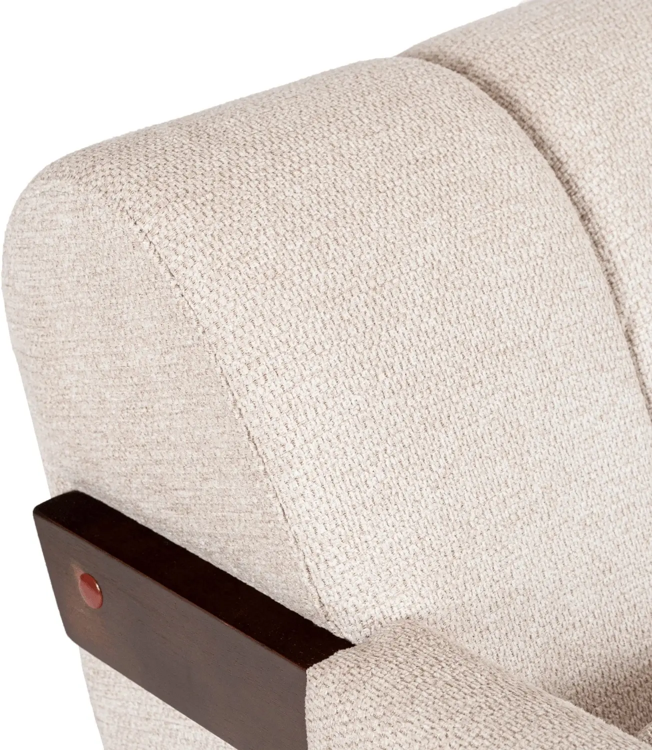 Fotoliu Mebel Elite Renato (Beige/Walnut) - 8