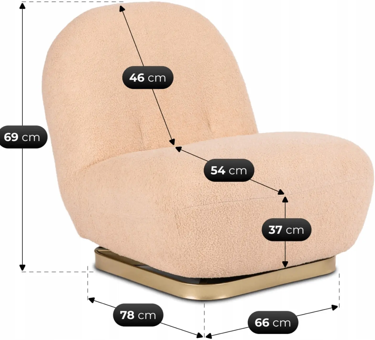 Fotoliu Mebel Elite Sonny (Orange) - 9