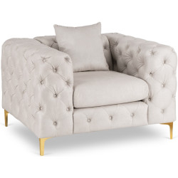 Кресло Mebel Elite Sorrento 1S (Cream/Gold) Thumb