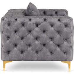Кресло Mebel Elite Sorrento 1S (Grey/Gold) Thumb