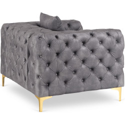 Кресло Mebel Elite Sorrento 1S (Grey/Gold) Thumb