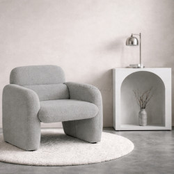 Fotoliu Mebel Elite Togo Boucle (Grey)