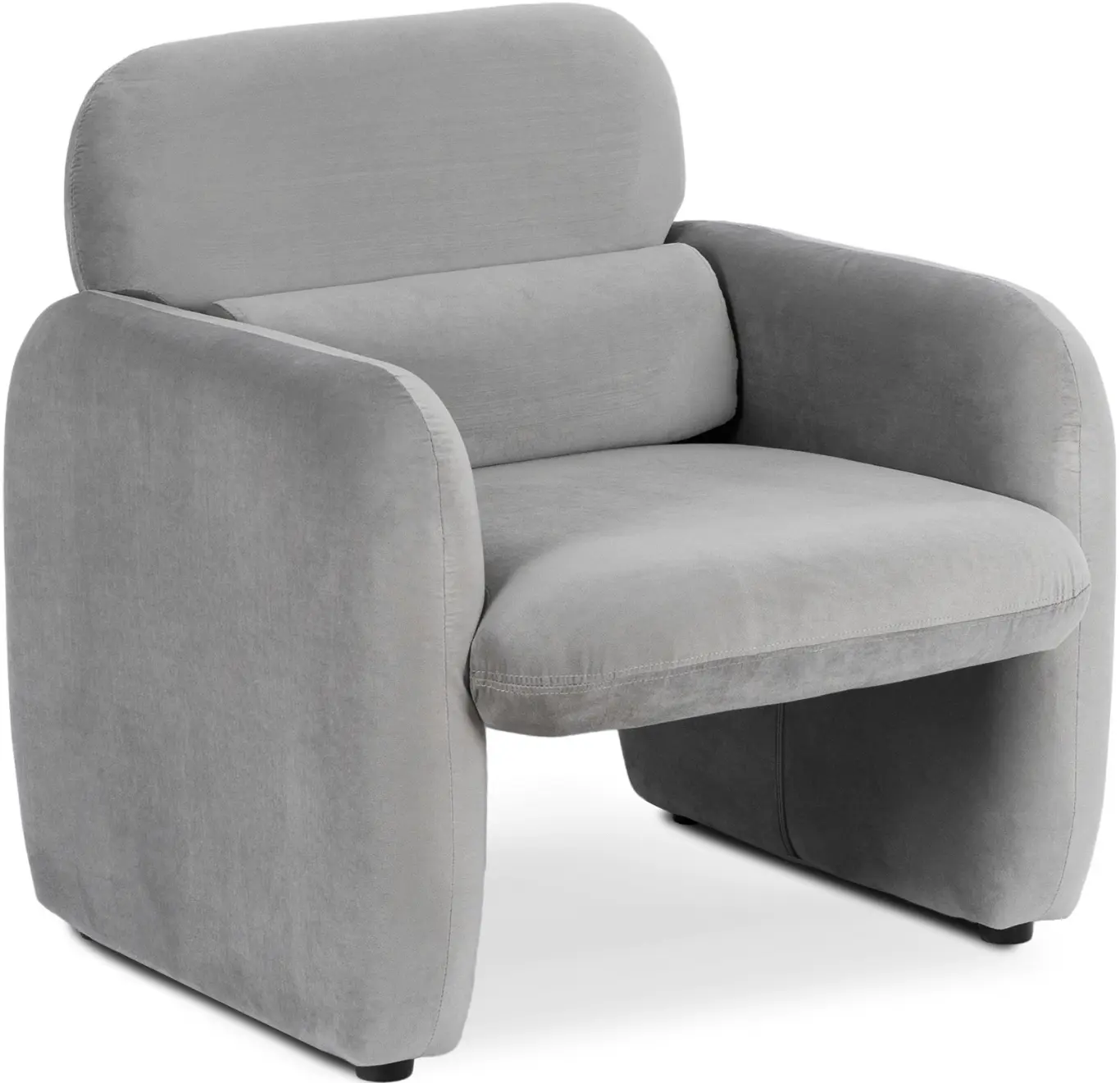 Fotoliu Mebel Elite Togo Welur (Light Grey) - 2