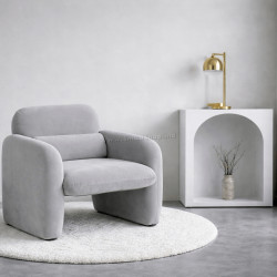 Fotoliu Mebel Elite Togo Welur (Light Grey)