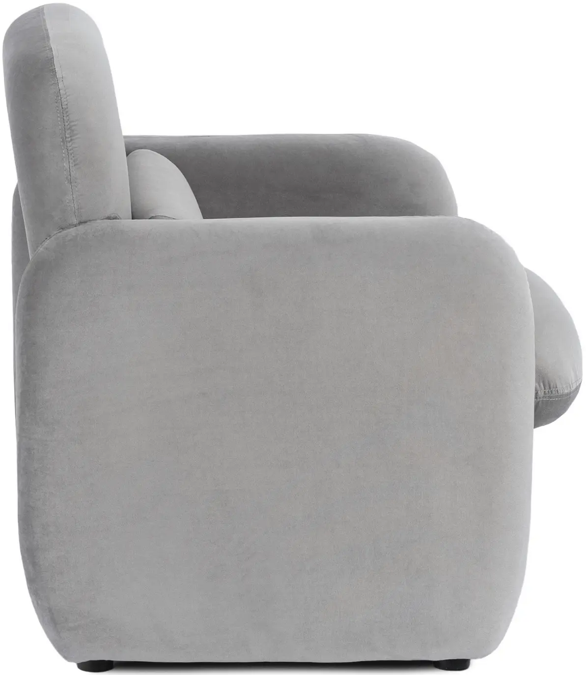Fotoliu Mebel Elite Togo Welur (Light Grey) - 4