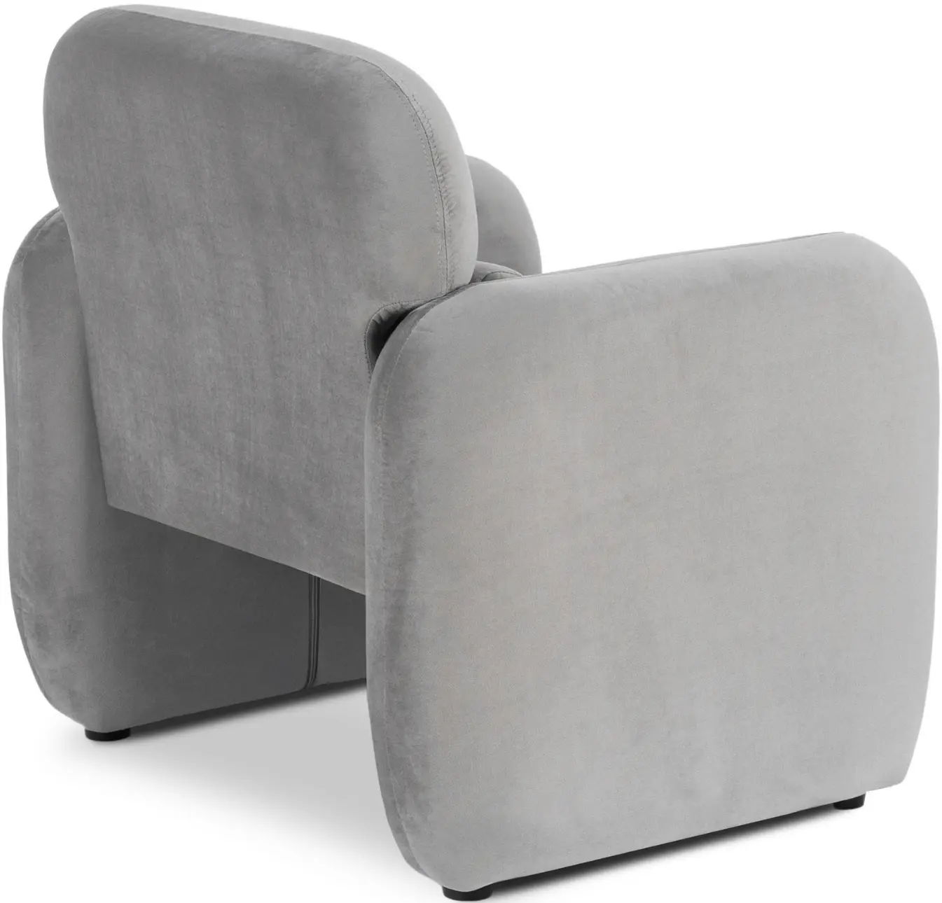 Fotoliu Mebel Elite Togo Welur (Light Grey) - 5