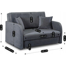 Fotoliu Mebel Elite Vero 2 (Grey) Thumb