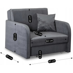 Fotoliu Mebel Elite Vero (Grey) Thumb