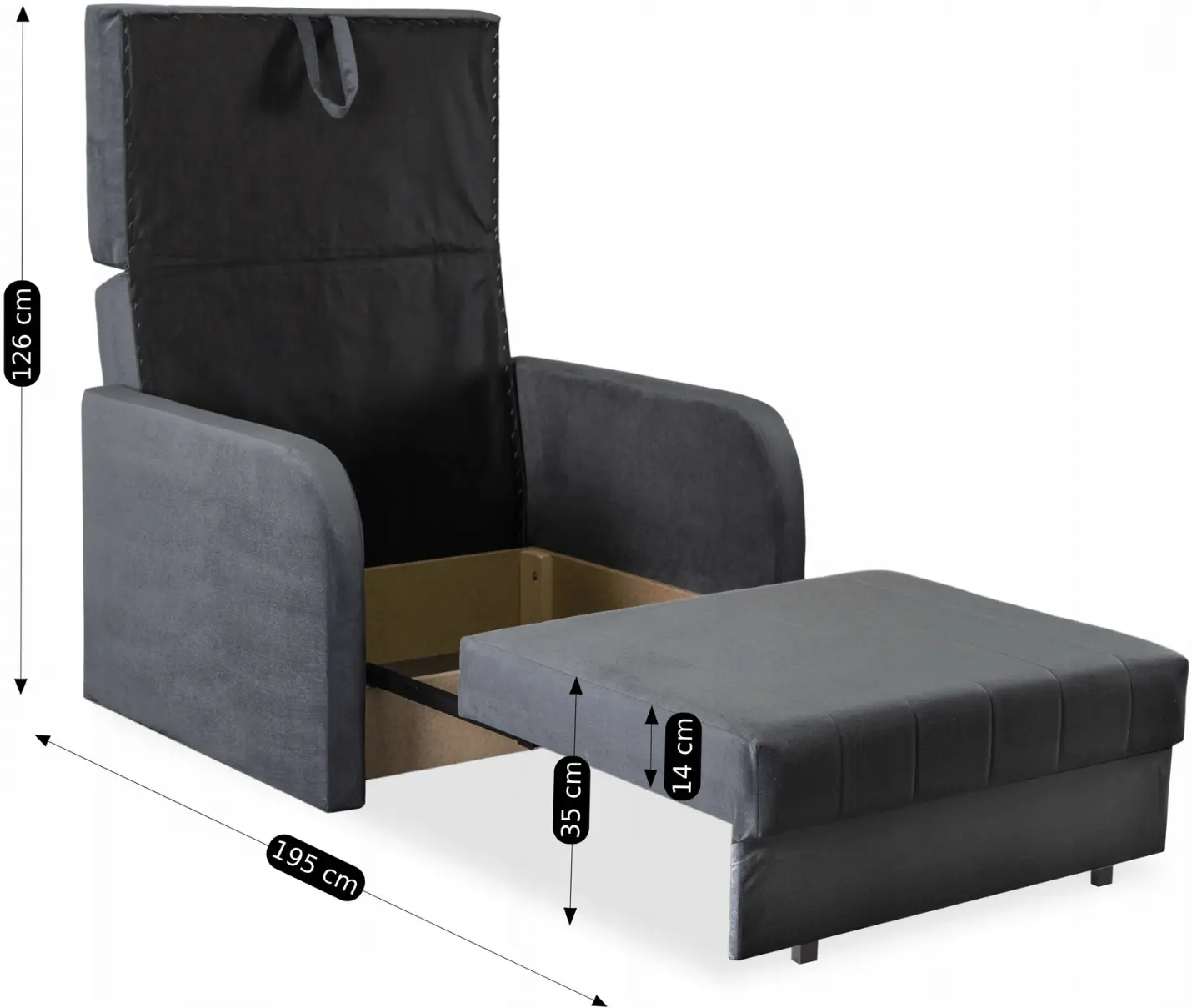 Fotoliu Mebel Elite Vero (Grey) - 10