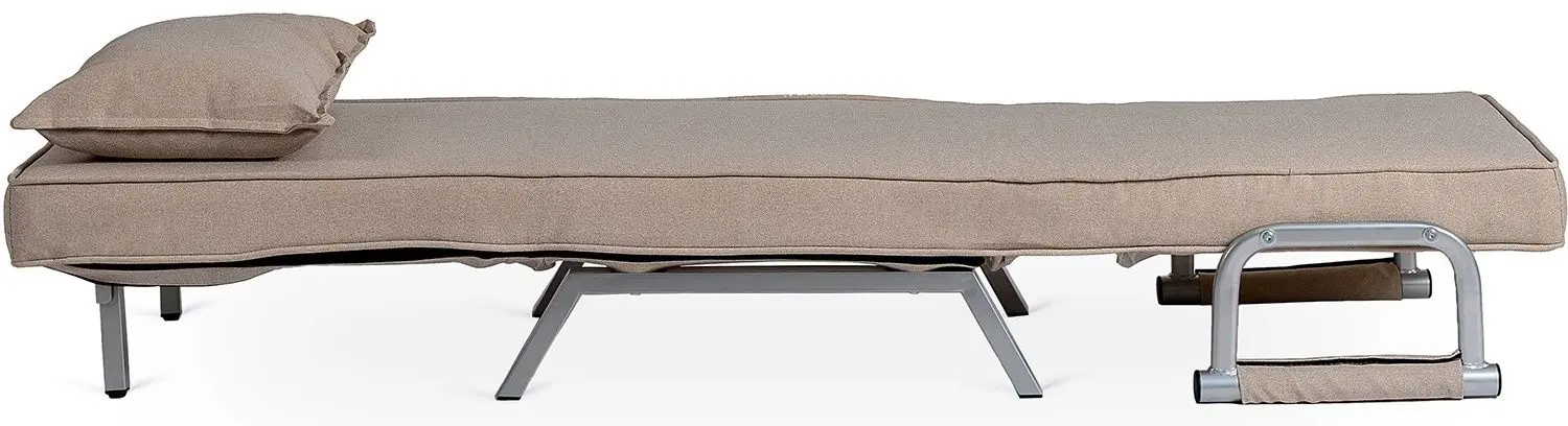 Кресло раскладное Mebel Elite Bart (Beige/Chrome)