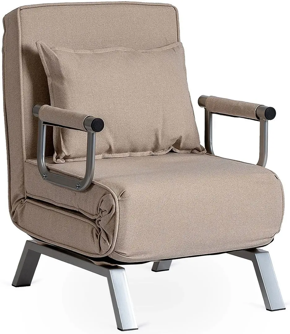 Кресло раскладное Mebel Elite Bart (Beige/Chrome)