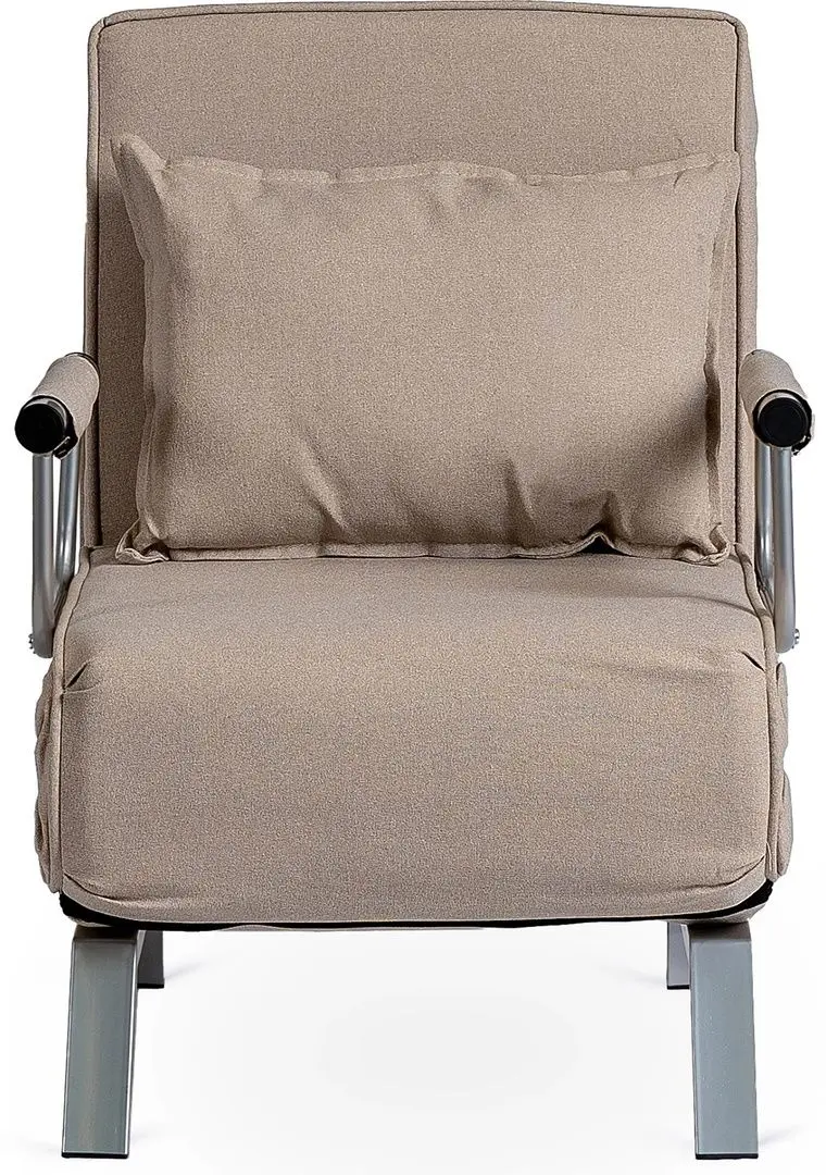 Кресло раскладное Mebel Elite Bart (Beige/Chrome)