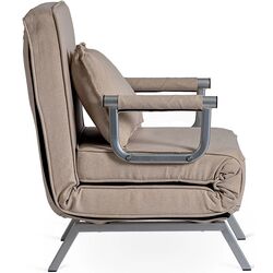 Кресло раскладное Mebel Elite Bart (Beige/Chrome) Thumb