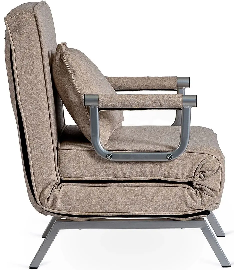 Кресло раскладное Mebel Elite Bart (Beige/Chrome)