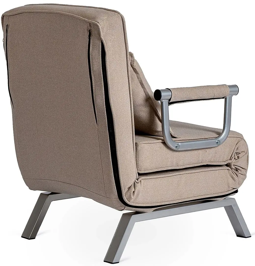 Кресло раскладное Mebel Elite Bart (Beige/Chrome)