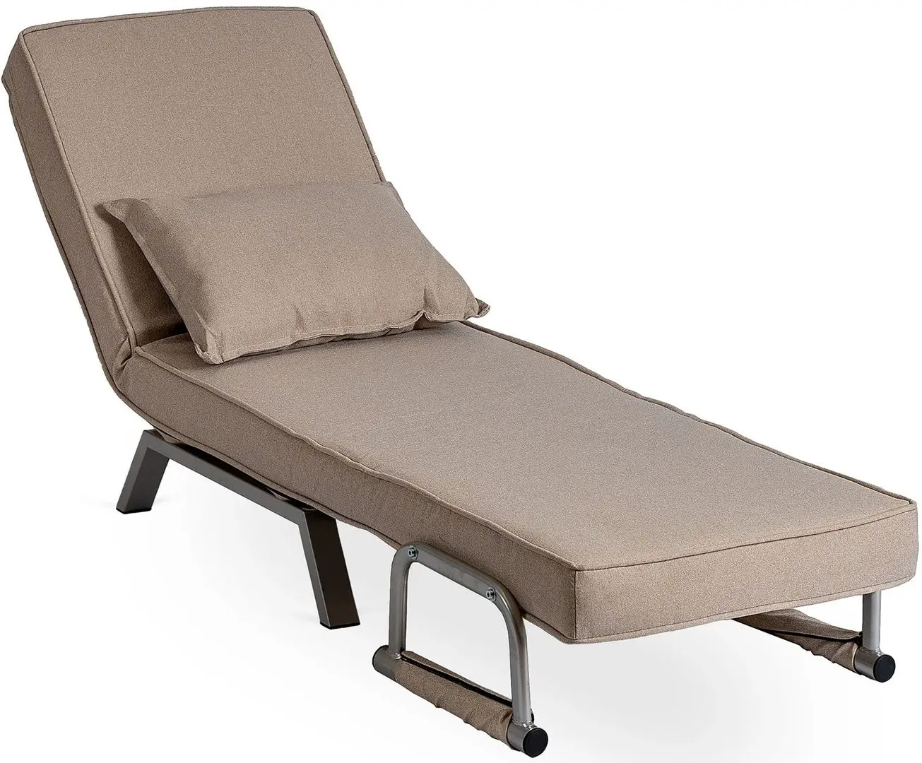 Кресло раскладное Mebel Elite Bart (Beige/Chrome)