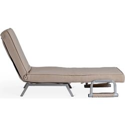 Кресло раскладное Mebel Elite Bart (Beige/Chrome) Thumb