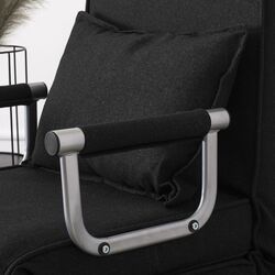 Кресло раскладное Mebel Elite Bart (Black/Chrome) Thumb