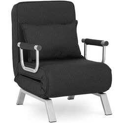 Кресло раскладное Mebel Elite Bart (Black/Chrome) Thumb