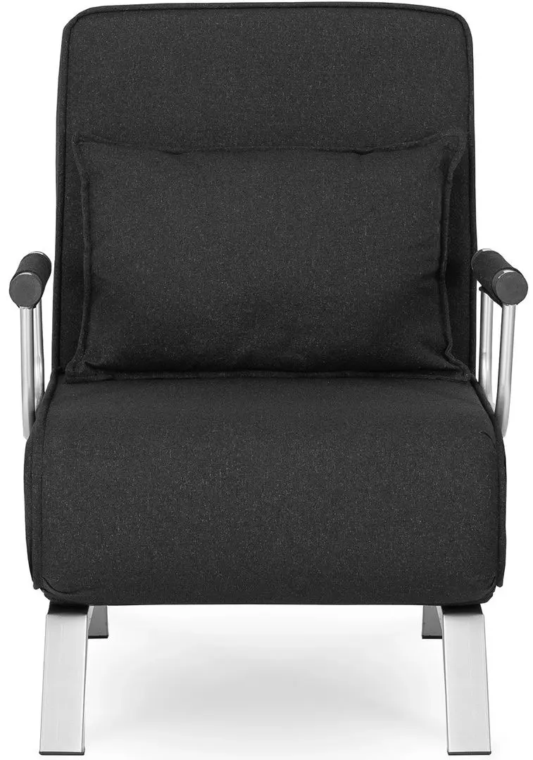 Кресло раскладное Mebel Elite Bart (Black/Chrome)