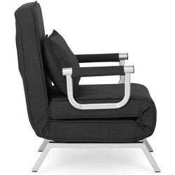 Кресло раскладное Mebel Elite Bart (Black/Chrome) Thumb