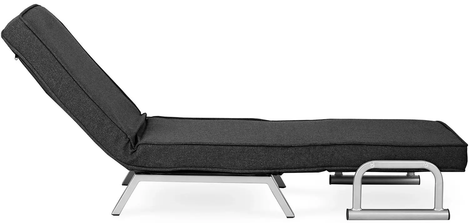 Кресло раскладное Mebel Elite Bart (Black/Chrome)