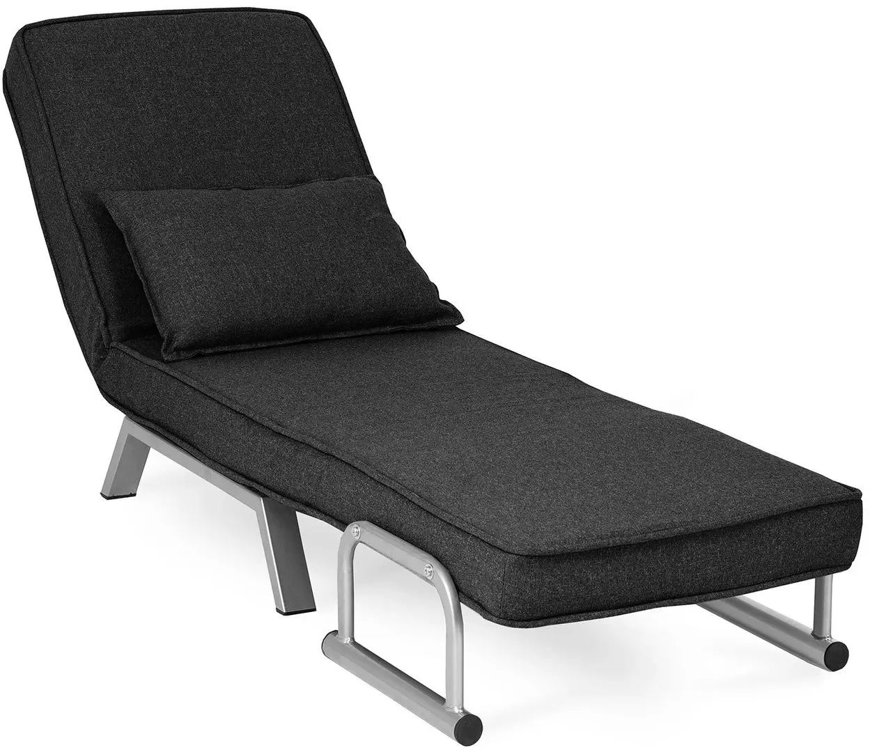 Кресло раскладное Mebel Elite Bart (Black/Chrome)