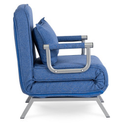 Fotoliu extensibil Mebel Elite Bart (Blue) Thumb