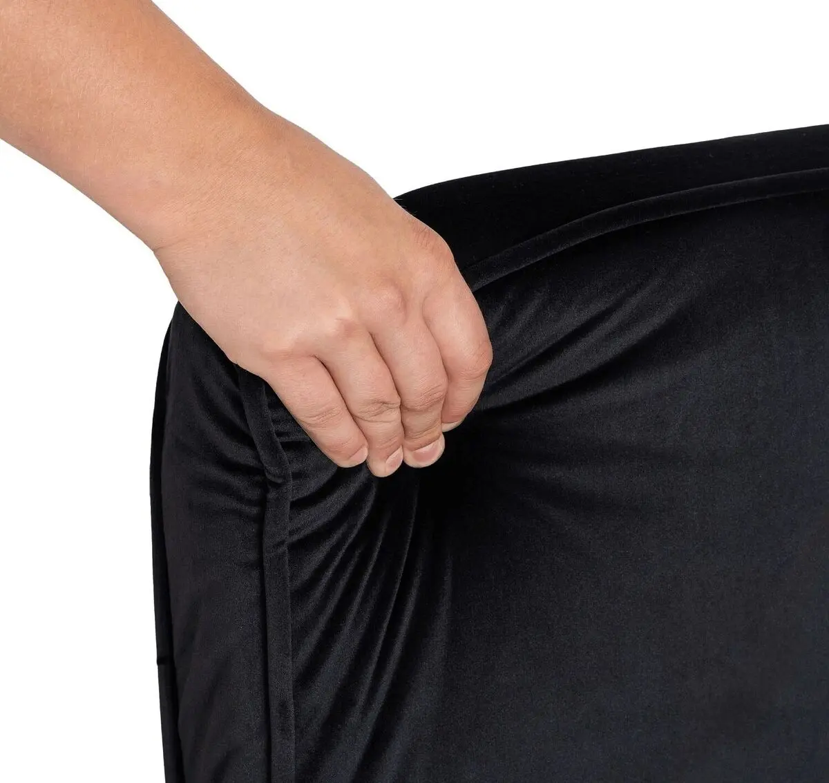 Fotoliu extensibil Mebel Elite Bart Velur (Black/Chrome)