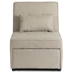 Fotoliu extensibil Mebel Elite Iberis 67cm (Beige) Thumb