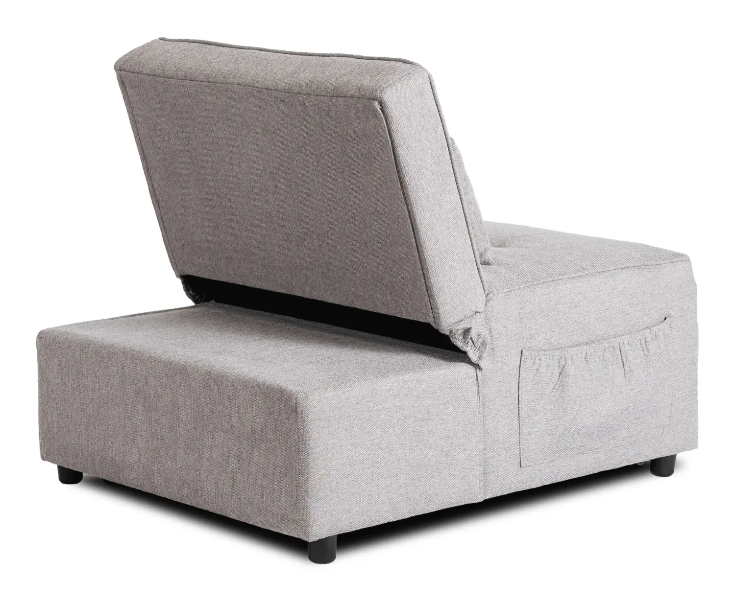 Fotoliu extensibil Mebel Elite Iberis 67cm (Grey)