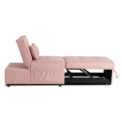 Fotoliu extensibil Mebel Elite Iberis 67cm (Pink) Thumb