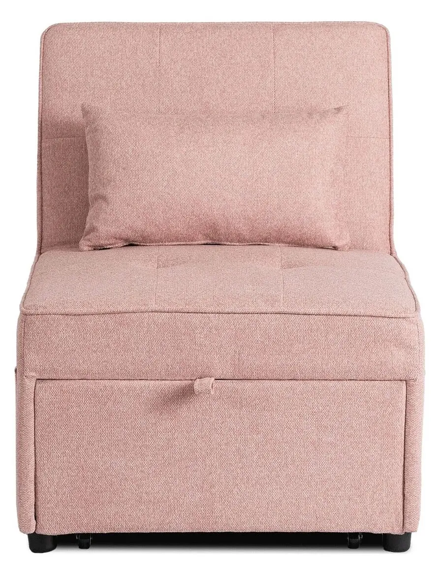 Fotoliu extensibil Mebel Elite Iberis 67cm (Pink)